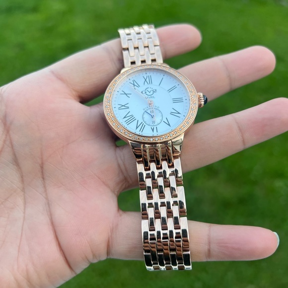 GV2 BY GEVRIL Women's Astor Rose Gold-Tone Stainless Steel Watch 40mm Watch - Picture 10 of 12
